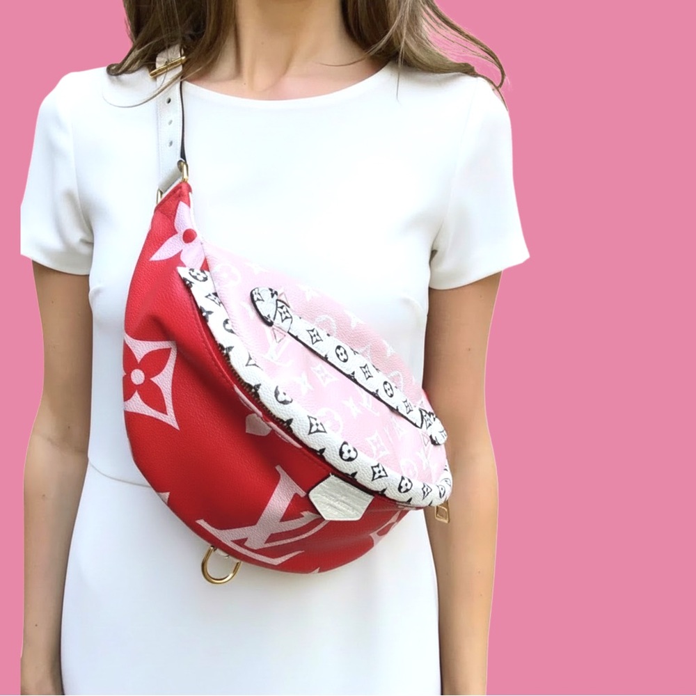 Louis Vuitton Giant Monogram Bumbag Red